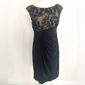 Black Floral Lace Dress